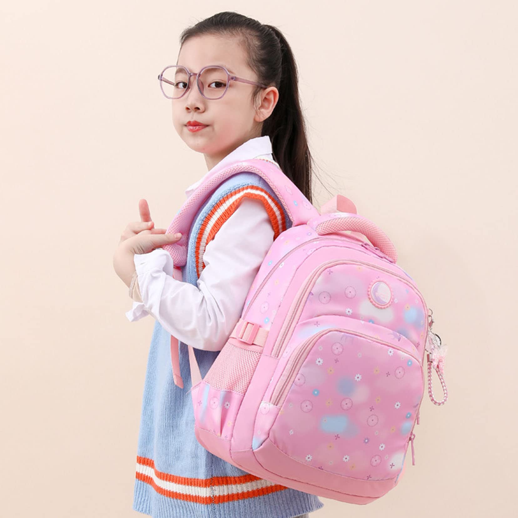 ZALTAS Blue Starry Sky Kids plecak dla chłopców i dziewczynek, plecak szkolny, wodoszczelny, z zawieszką