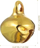 Vista 7 de Campanas doradas a granel para manualidades, cascabeles pequeños para envoltura de Navidad, coronas, fabricación de joyas y árbol de Navidad