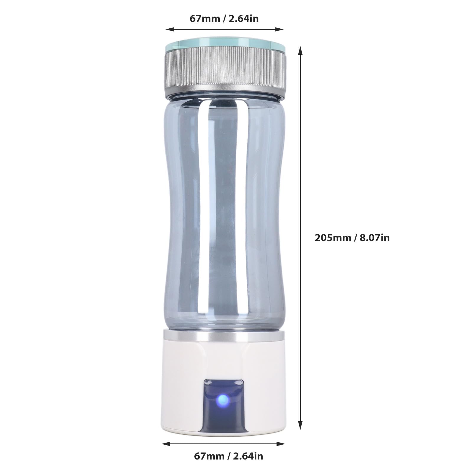 Macchina per Ionizzatore D'Acqua a Idrogeno 3000PPB Bottiglia per Generatore di Acqua Ricca di Idrogeno 300 Ml per Casa e Ufficio DC 5 V