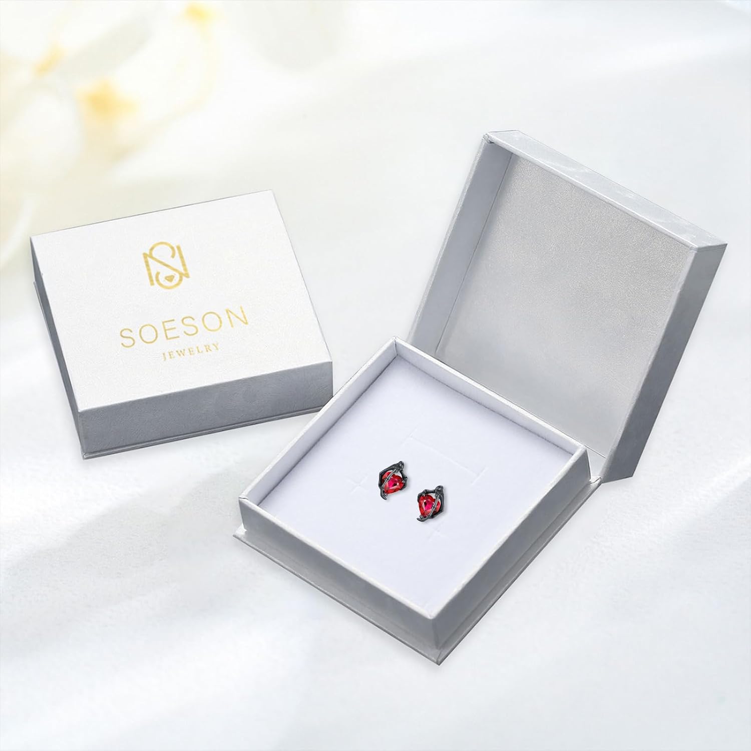 925 Sterling Silver Skull Stud Earrings Hypoallergenic Gothic Halloween Theme Party Skeleton Skull Pumpkin Grim Reaper Mummy Earrings for Men Women Christmas Father's Day, Mother's Day - Image 6