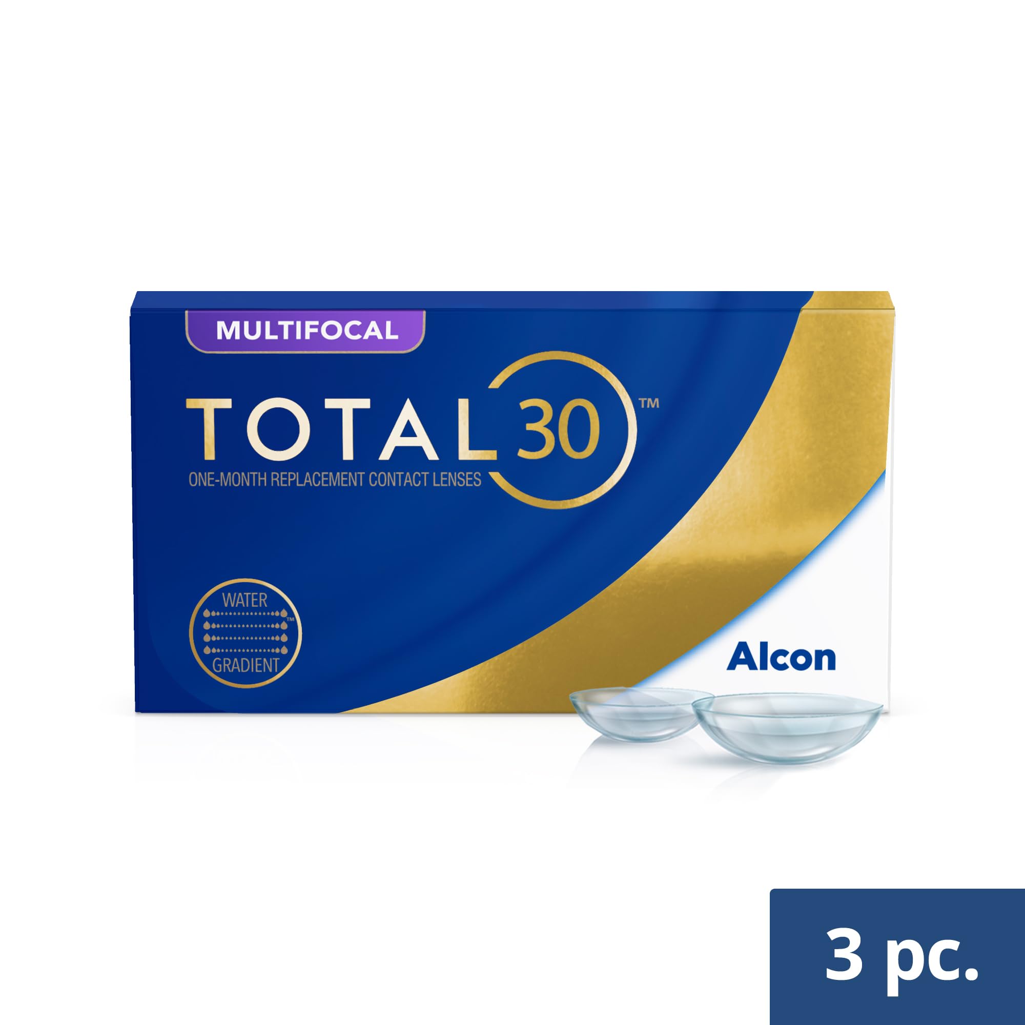 TOTAL30 Multifocal lenti a contatto mensili | 3 lenti | BC 8.4 mm | DIA 14.2 mm | ADD MED | +04.50 diottrie