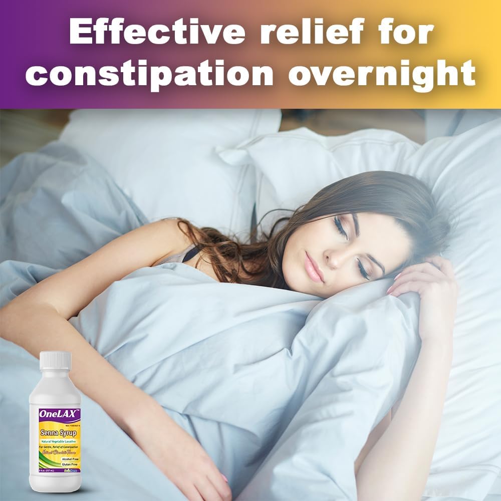 Senna Syrup | Natural Vegetable Laxative (8fl.oz Bottle) Natural Chocolate Flavor, for Gentle, Relief of Constipation 2 Pack