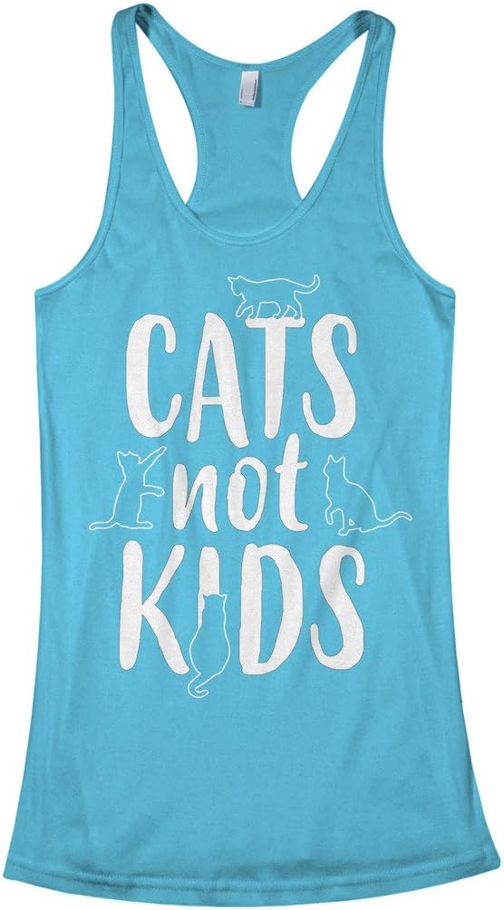 Threadrock Women's Cats Not Kids Racerback Tank Top