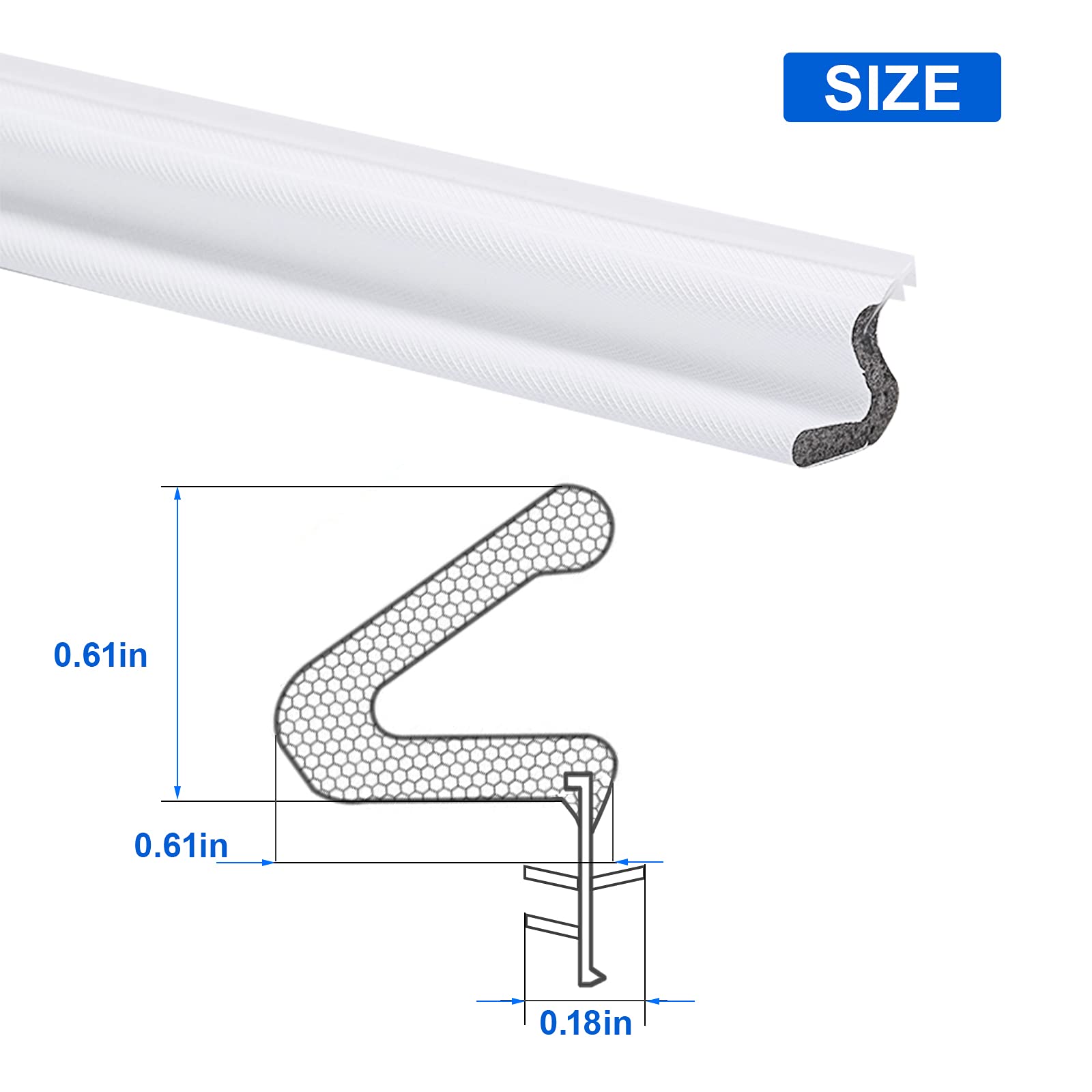 Buy Kerf Weather Seal Stripping 3 PCS 84 inch (Total 21Ft) Kerf Door