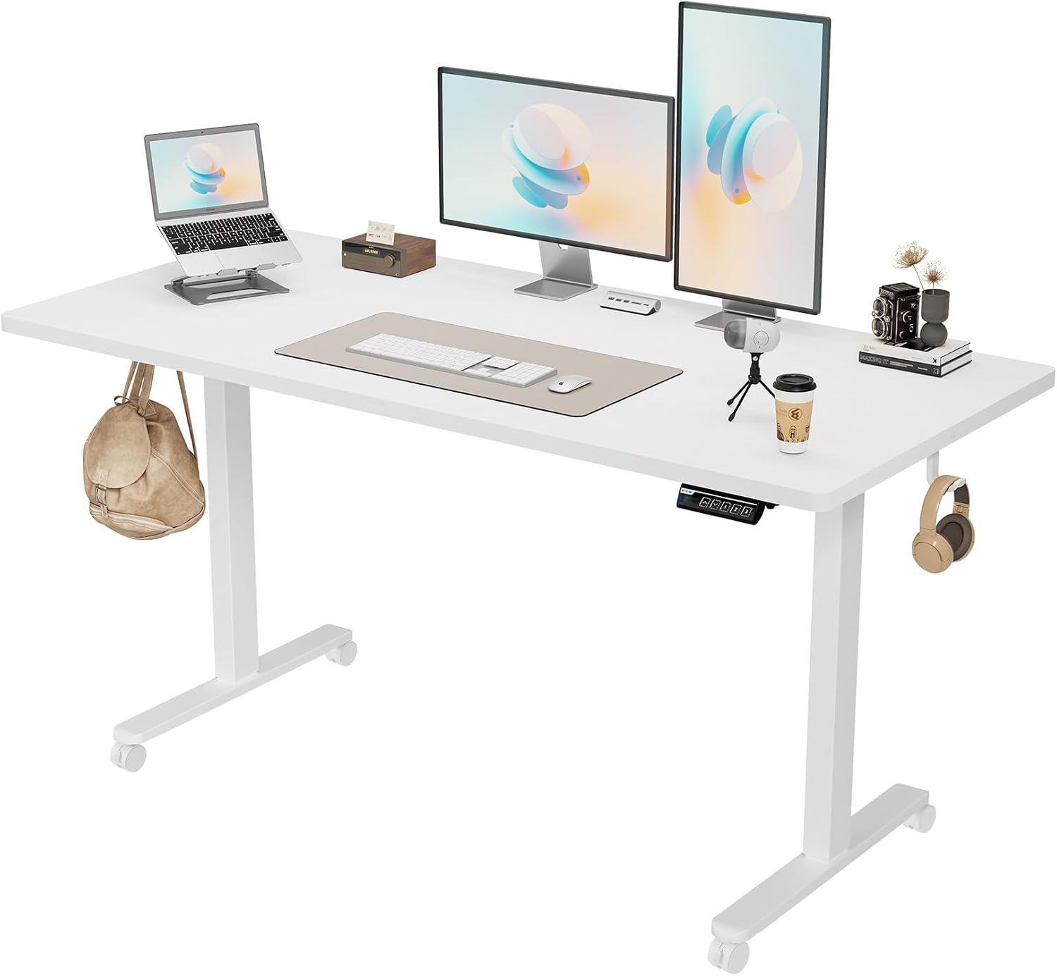 Monomi Electric Standing Desk 63"x28" Height Adjustable Sit Stand Desk