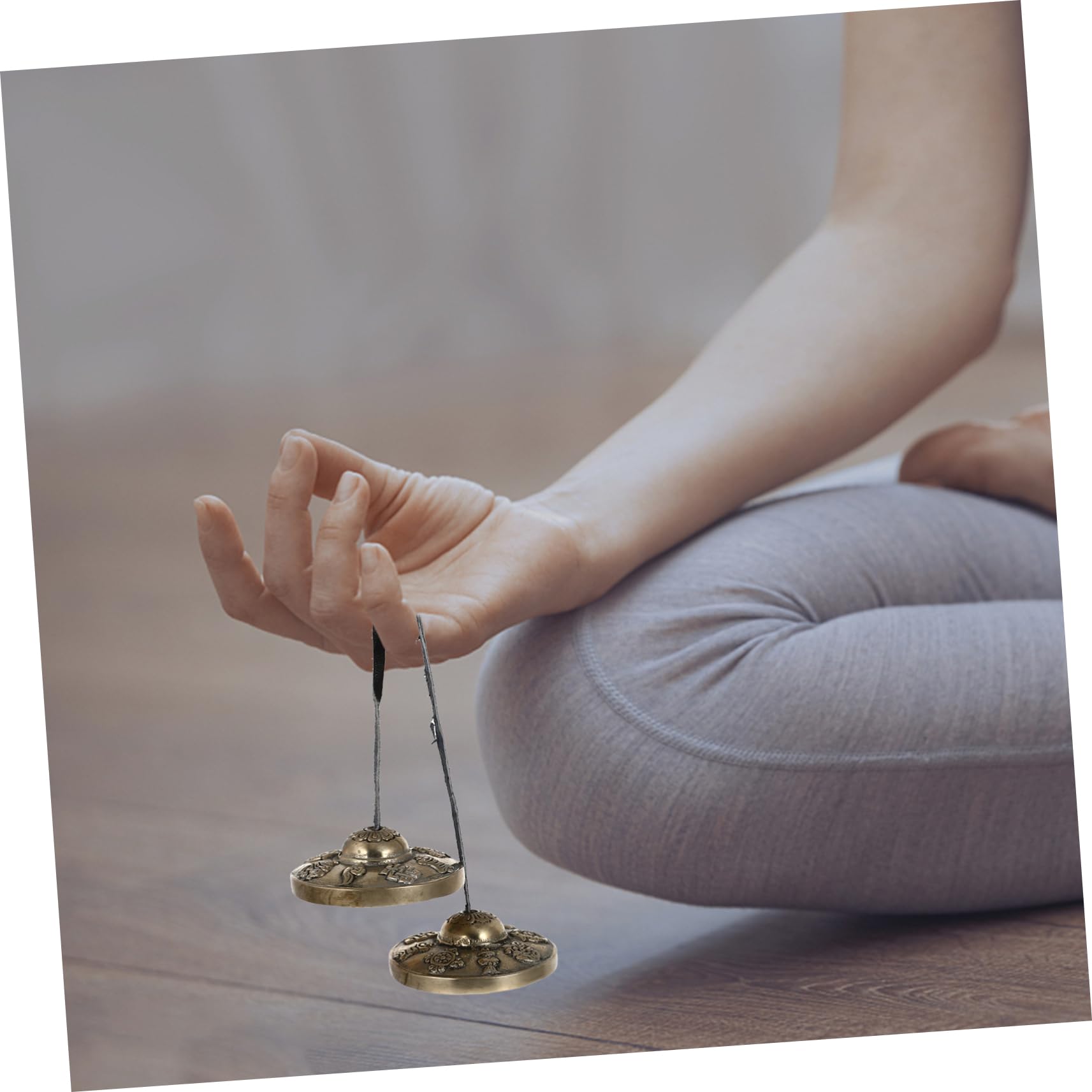 VICASKY Beckenglocke aus Reinem Kupfer Handgefertigt Meditationsglocke Yogaglocke Kupfer Schlaginstrument Perkussionsinstrument für Achtsamkeitsübungen Klangheilung
