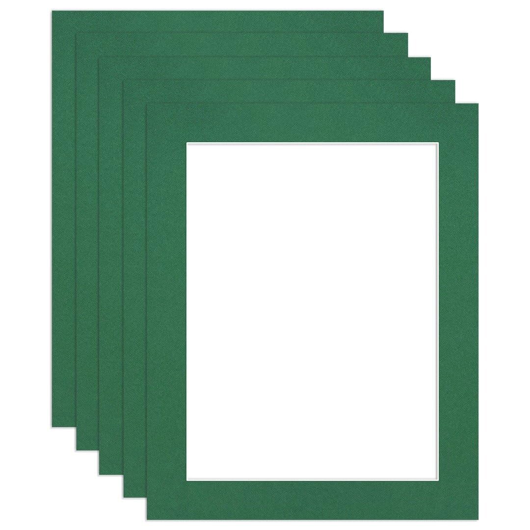 Procut Global 50x40cm Emerald Picture Mounts to Fit 40x30cm Aperture - Precision Cut Cardboard Photo Mount - Ideal for Frames, Prints, Artwork & Certificates - Sizes & Colours Available - 5 Pack โ image 1