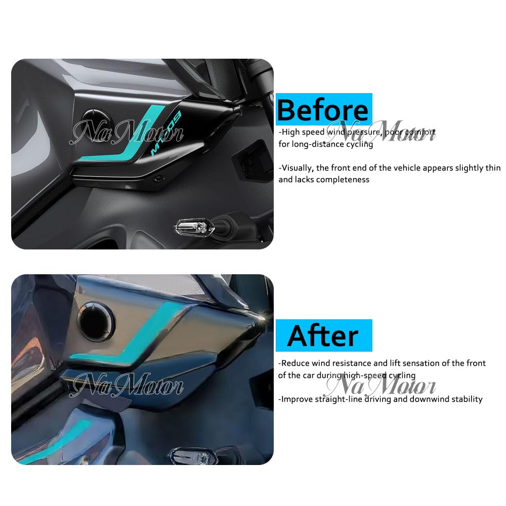 pour MT 09 MT09 SP 2024 2025 Accessoires pour Moto Ailes latérales Carénage Spoiler Carénage aérodynamique