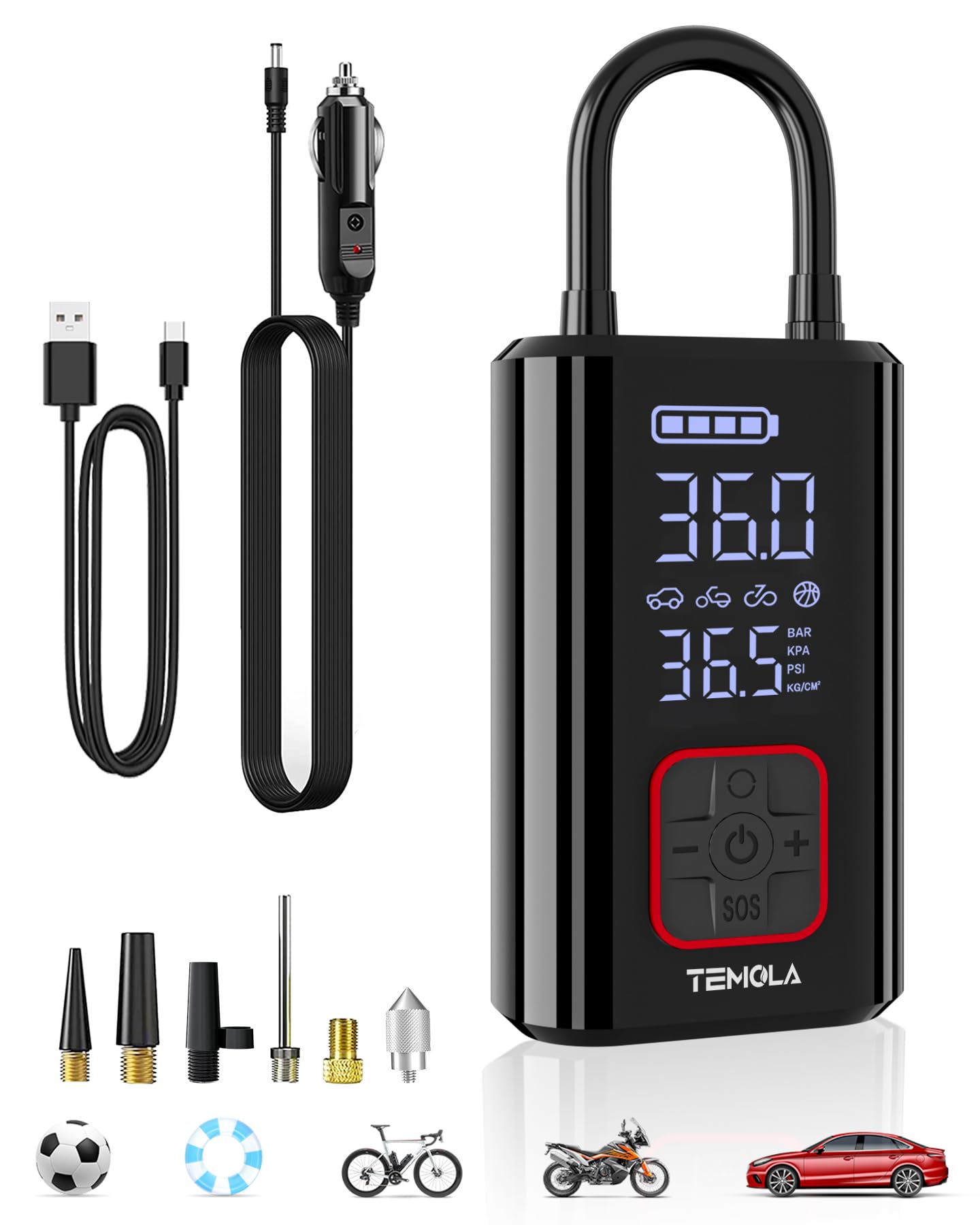 TEMOLA gonfleur sans fil