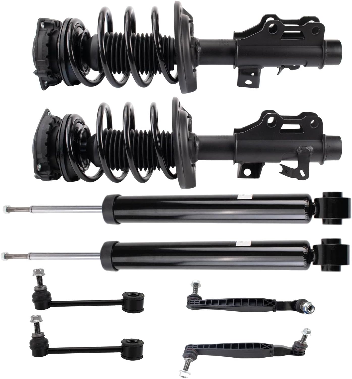 TRQ Front and Rear Suspension Kit Compatible with 16-19 Chevrolet Camaro