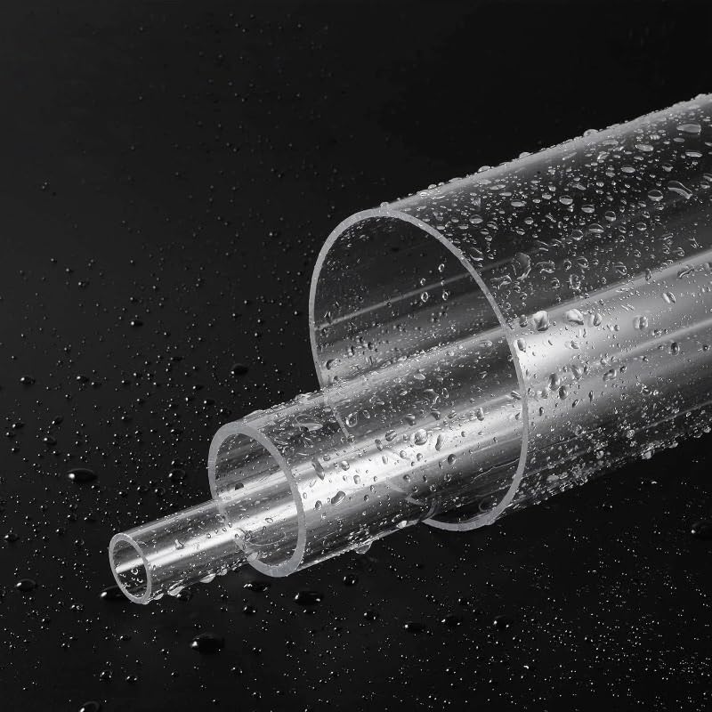 Acrylic Pipe Rigid Round Tube Clear 16mm(5/8") ID× 20mm(0.9") OD× 305mm(12") Length, for Lamps and LanternsWater CoolingSystem Parts