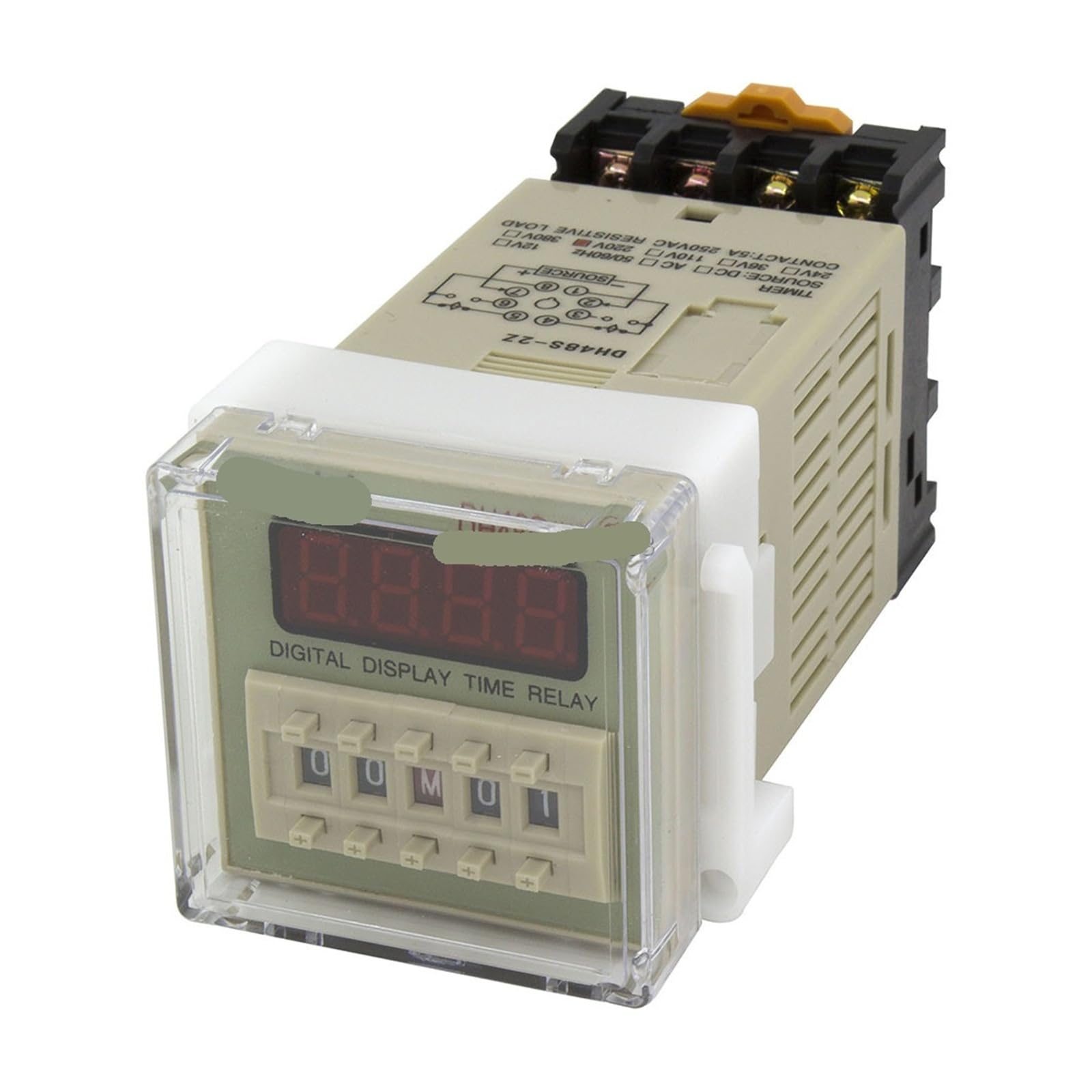 Przekaźnik czasowy DH48S-2Z 24 V AC 220 AC/DC DPDT