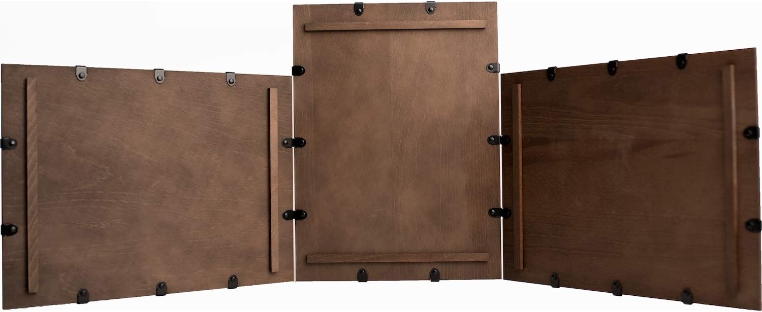 DM Screen - Wooden 3 Panel Modular DM Screen – Dungeon & Game Master Accessory for Tabletop RPG Campaigns (walnut)