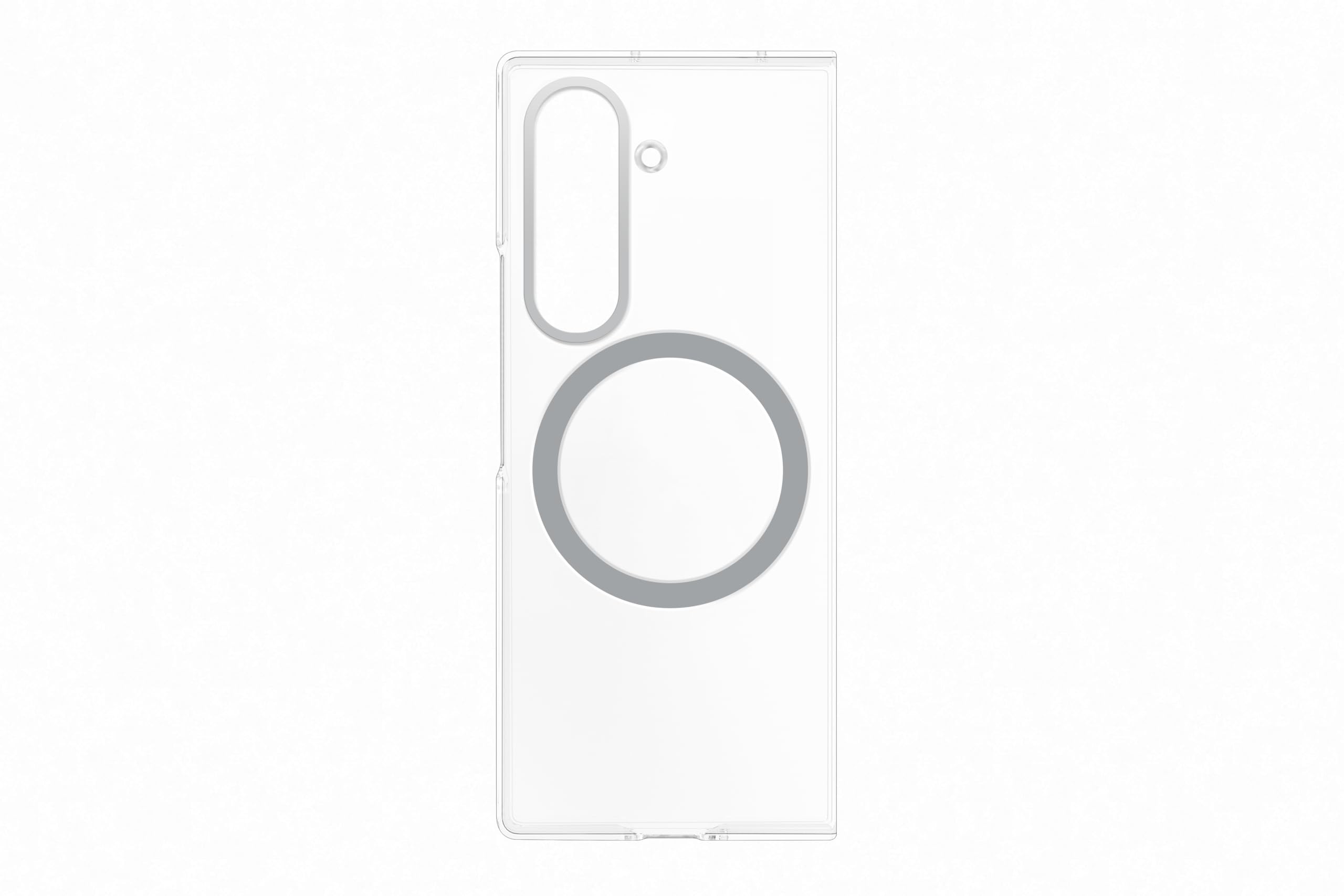 Designed for Samsung Yuchuan Clear Magnet Case für Galaxy Z Fold7, Zweiteilige Handy-Hülle mit Magnet zum Anbringen von Gadgets, Qi2-Charger kompatibel, Schutz, Transparent