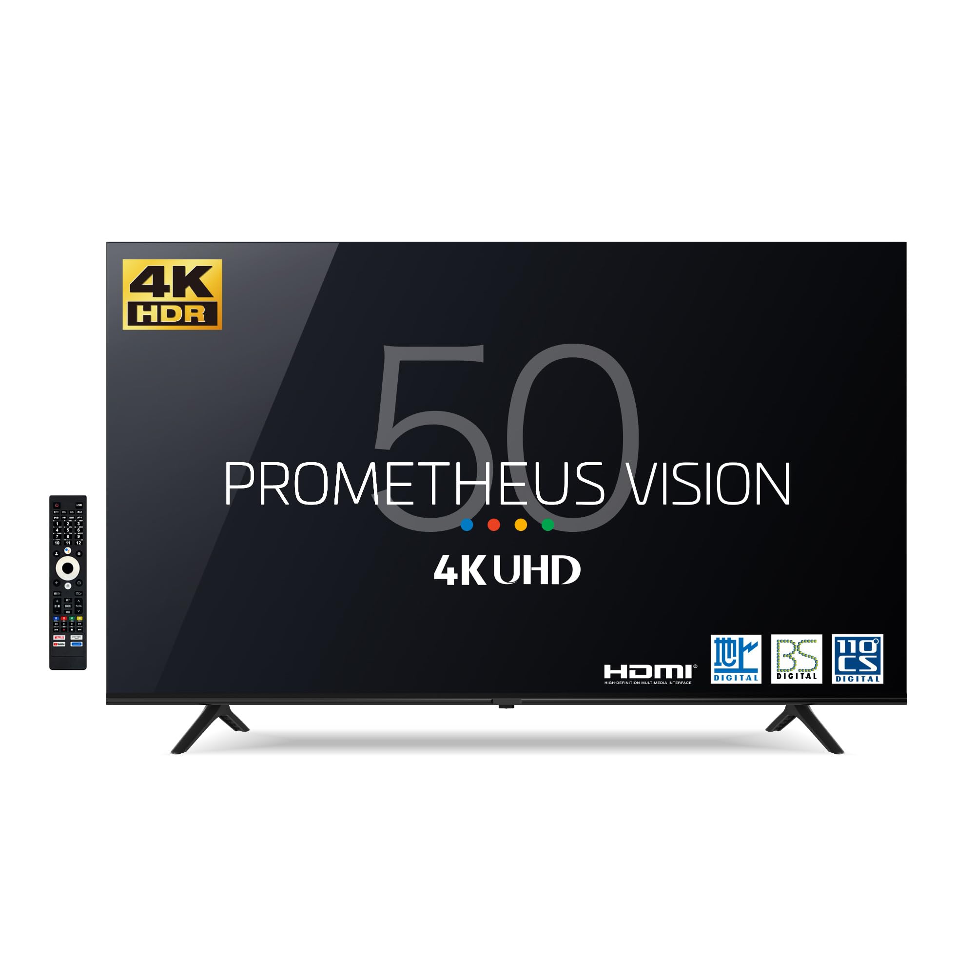 Amazon | 50型 4K 液晶テレビ PROMETHEUS VISION 2025年モデル