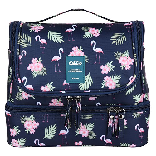 Designer Hanging Toiletry Bag| Travel Cosmetics Bag by HANKCLES| Waterproof Nylon Organizer for Travel Accessories | Toiletry Kit for Men and Women