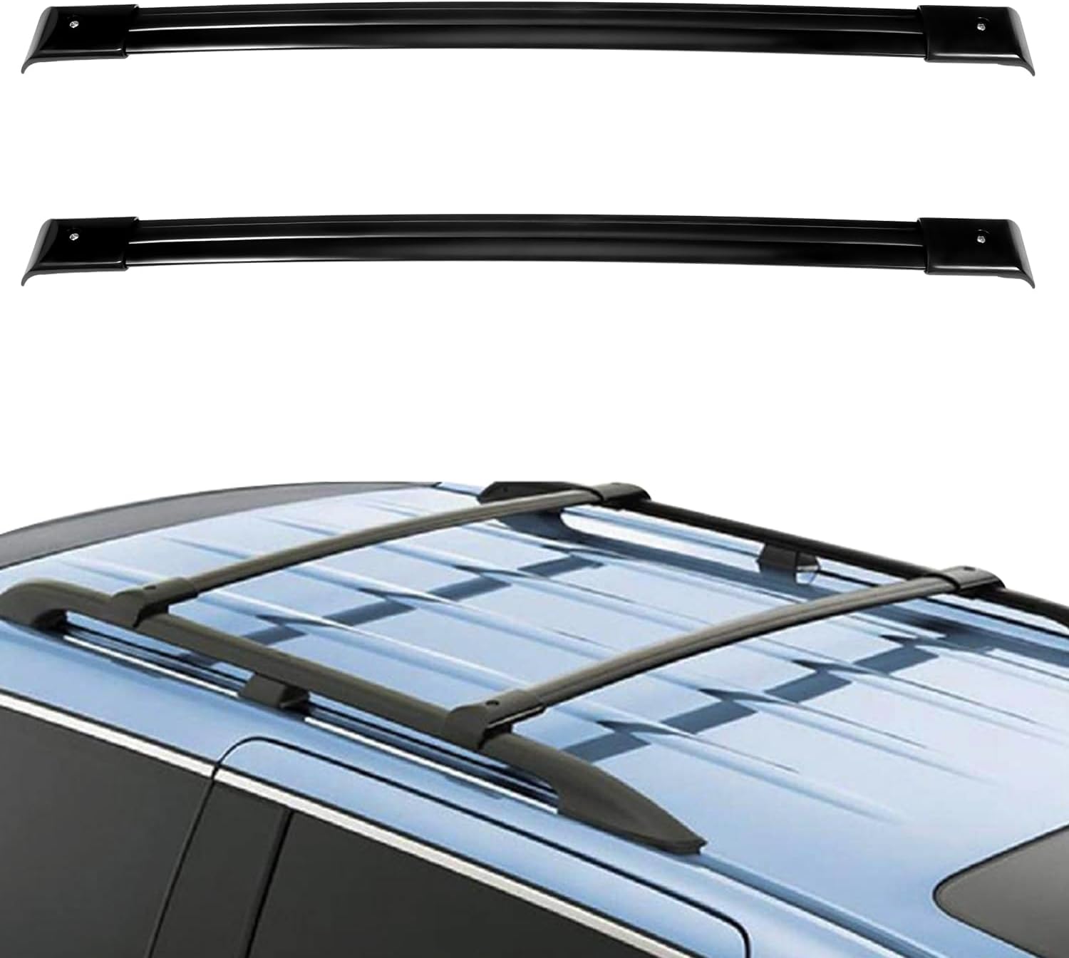 OCPTY Roof Rack Cross Bars Fit for Honda Odyssey 2005 2006 2007 2008 2009 2010 Cargo Bars for Cargo Carrier Bag Luggage Kayak Canoe Bike Snowboard Skiboard