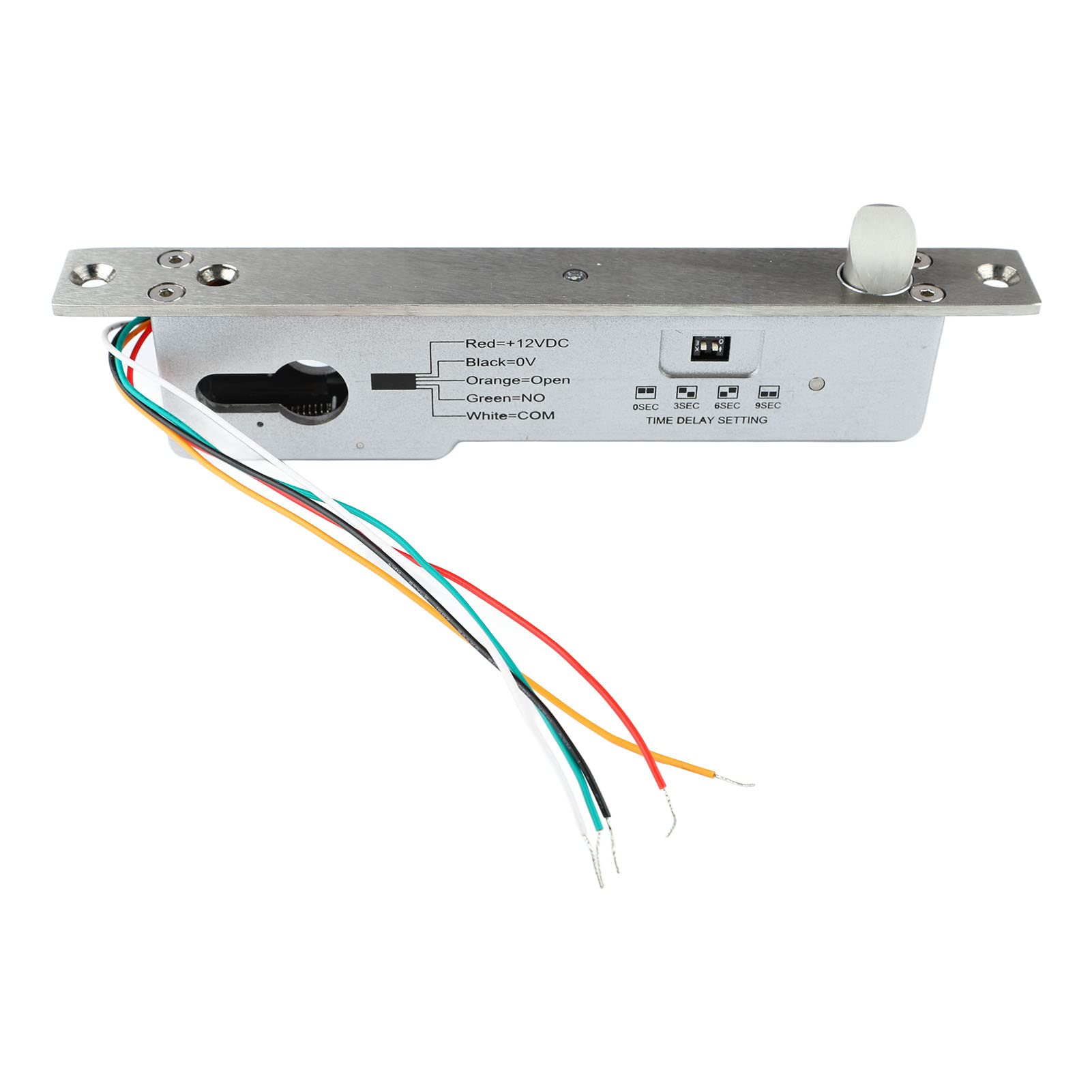 Cerradura de Cerrojo Eléctrico, Cerrojo de Mortaja Eléctrico Aspecto Exquisito Resistente A Altas Temperaturas A Prueba de Herrumbre A Prueba de Golpes Fuerte Resistencia para Puertas de Metal
