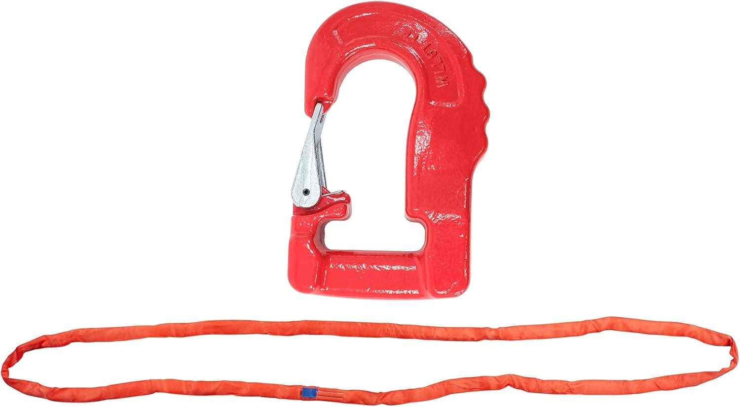 Mytee Products Endless Round Sling 12' Red w/Hook Combo, 13,200 lbs WLL Crane Rigging Hoist Wrecker Recovery Towing