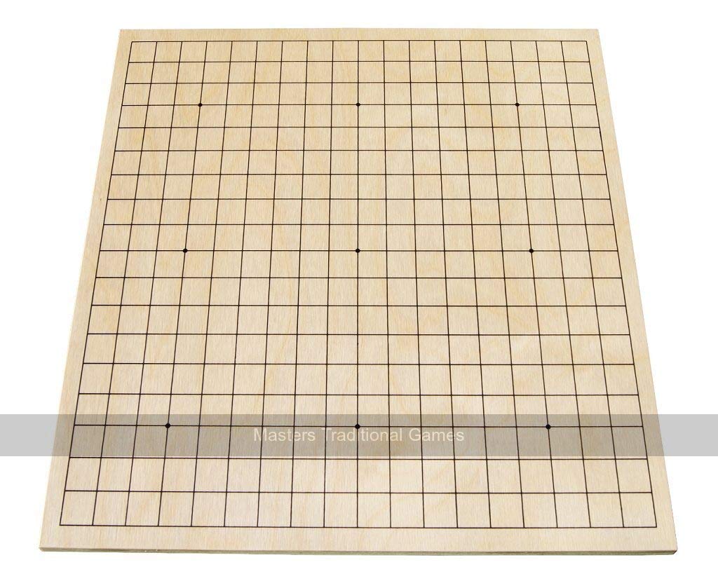 Go Masters - Starter Go Set - Wooden Board (19x19 and 13x13)