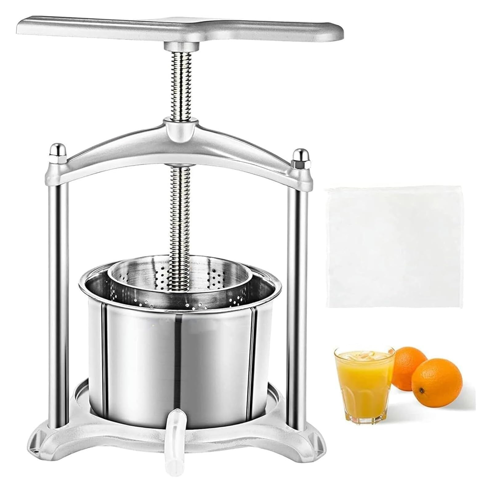 DXYOYONGMZ Fruit Wine Manual Press, Fruit Wine Press, Press Extractor Fruit Juice Wine Press Making Stainless Steel Extractor