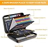 Fireproof File Organizer Hard-Shell Case Fireproof with 13 Accordion File Folder, for Important