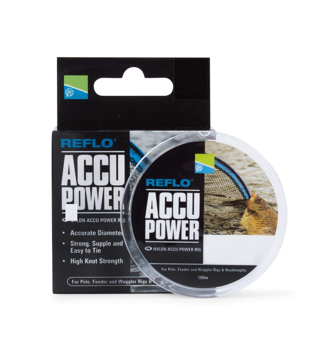 Preston Innovations Accu Power Rig Line 100m Spool: 0.18mm