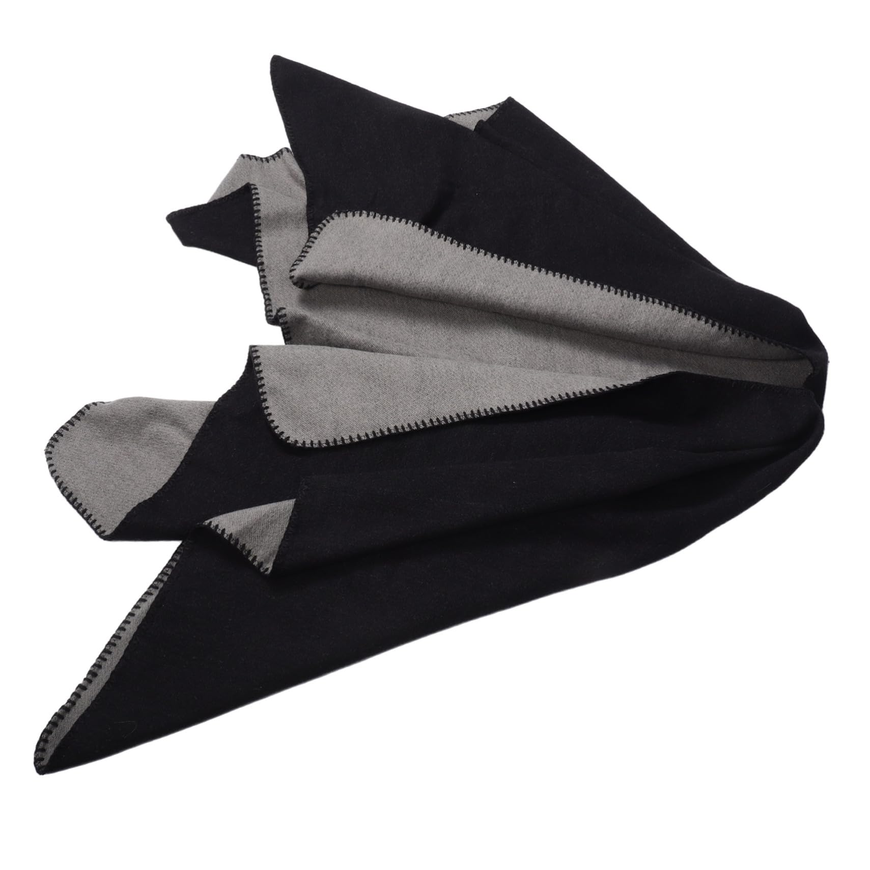 Veemoon Poncho Femme Hiver Double Face Style Nordique en Laine Imitation, Châle Réversible Épais et Chaud, Écharpe Élégante pour Femmes, Multi-usage et Confortable