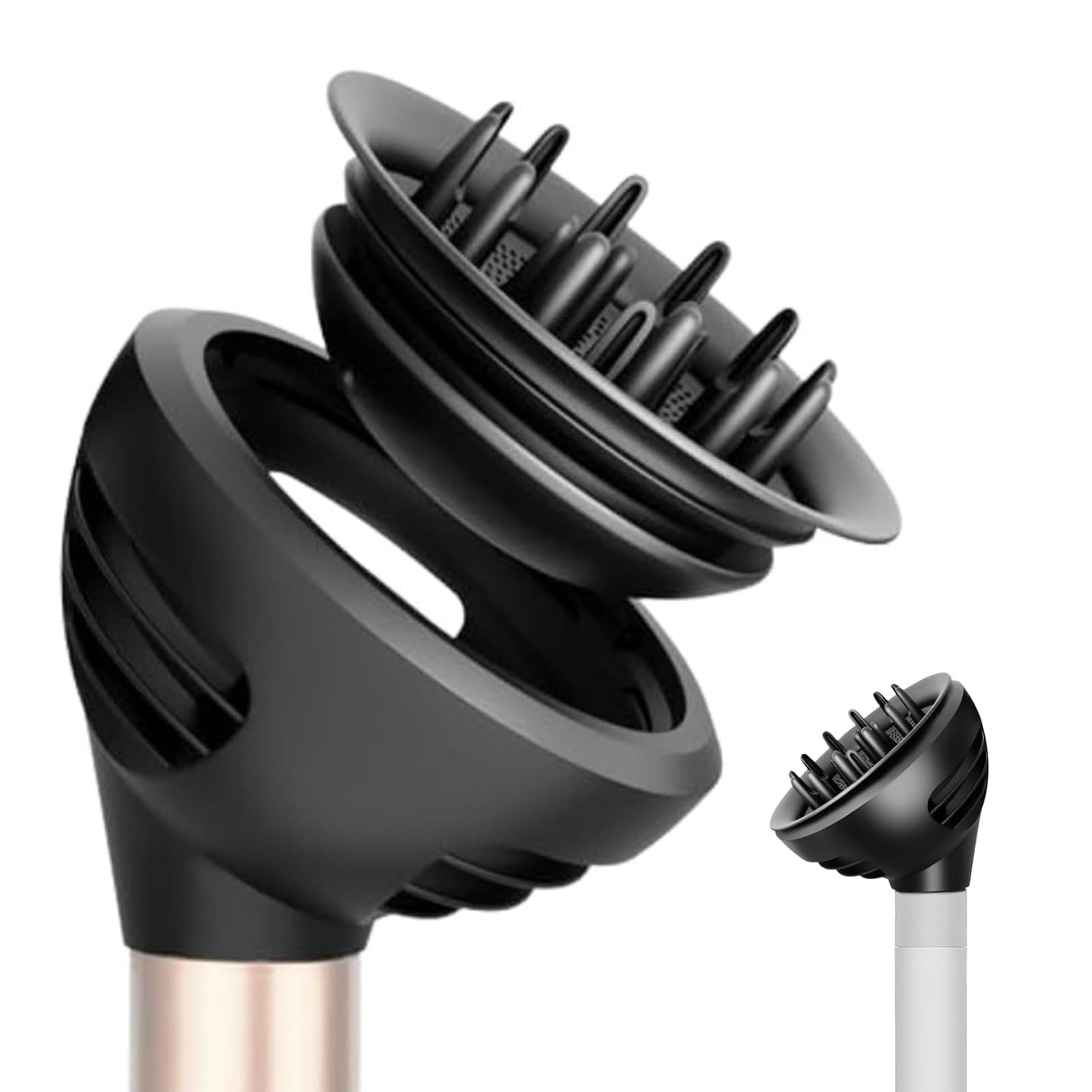 Difusor para Dyson Airwrap HS01/HS05/HS08 - Accesorio de Doble Función con Modo Cúpula y Modo Difusor para Rizados y Ondas