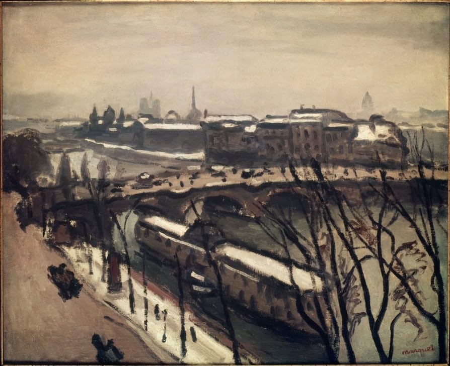 Tableau les Quais de Seine pour raviver un mur blanc de chambre affiche