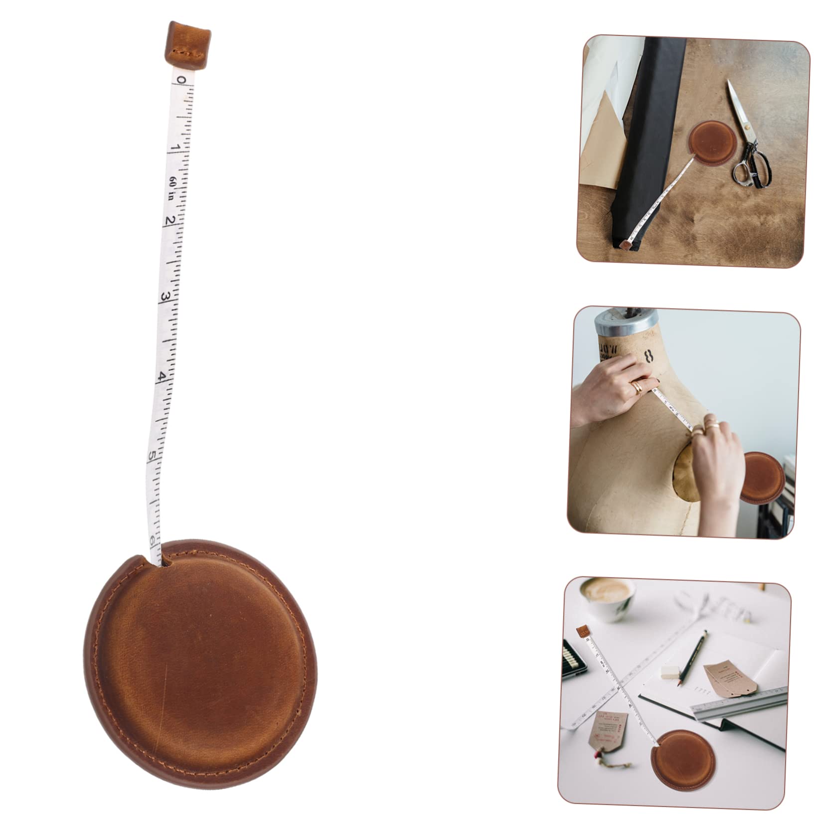 Lurrose 3piezas Cinta Métrica Retráctil De Vintage Para Medidas De Cuerpo y Costura Medidor De Longitud Herramienta Práctica y Duradera Para Sastrería y Manualidades