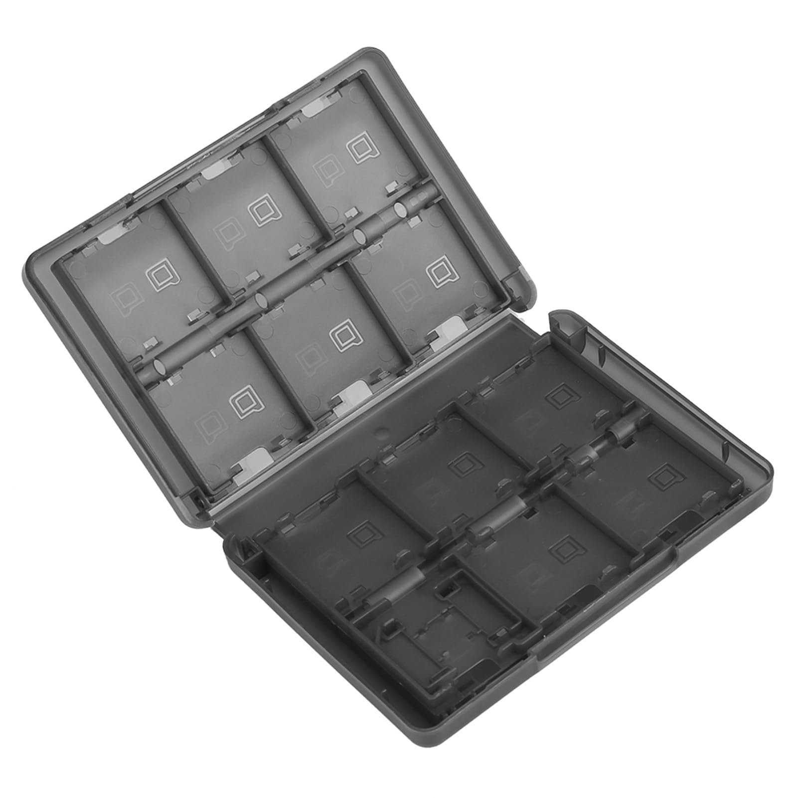 Custodia Porta Carte da Gioco 28 in 1 per 3DS DS DSI, Design Tascabile, Protegge Dalla Polvere, Non Materiale, Comoda da Trasportare (BLACK)