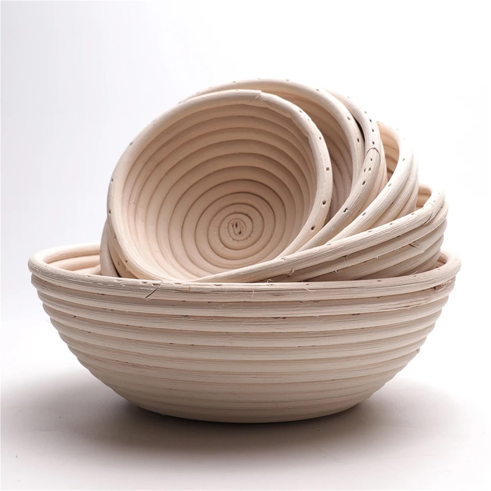 Kosz do proofingu chleba, Kosze do wyrastania chleba Rattanowe okrągłe owalne drewno w kolorze wielu rozmiarów(Oval 30x14x7cm)