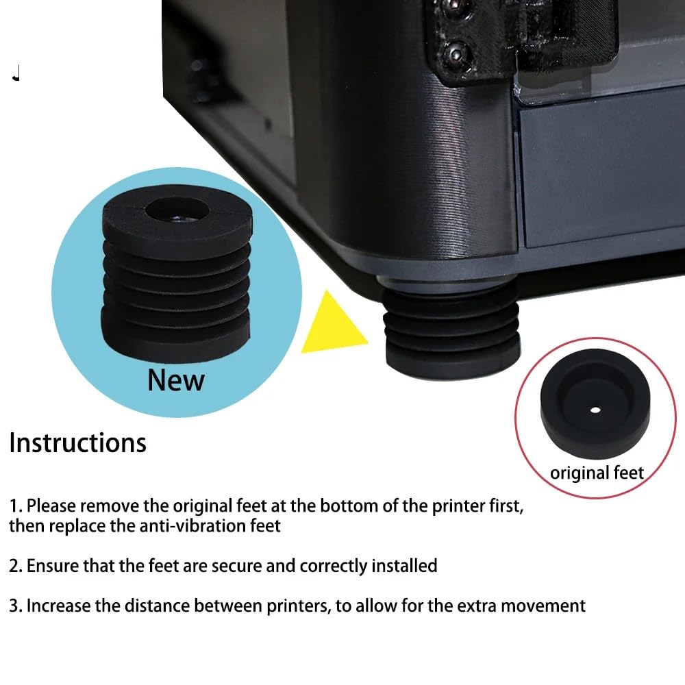 3DPLady | Anti Vibrations Silikon Fe kompatibel fr Bambu Lab X1 / P1P /P1s (8 Stck) (harte Version) : Amazon.de: Gewerbe, Industrie & Wissenschaft 3DPLady | Anti Vibrations Silikon Fe kompatibel fr Bambu Lab X1 / P1P /P1s (8 Stck) (harte Version) : Amazon.de: Gewerbe, Industrie & Wissenschaft
