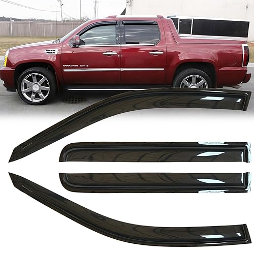 4pcs Original Shatterproof Window Wind Deflectors for 2007-2013 Cadillac Escalade