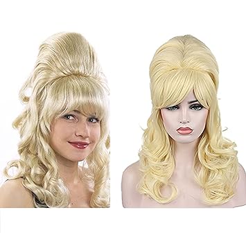 Peluca rubia rizada amazon Clearance