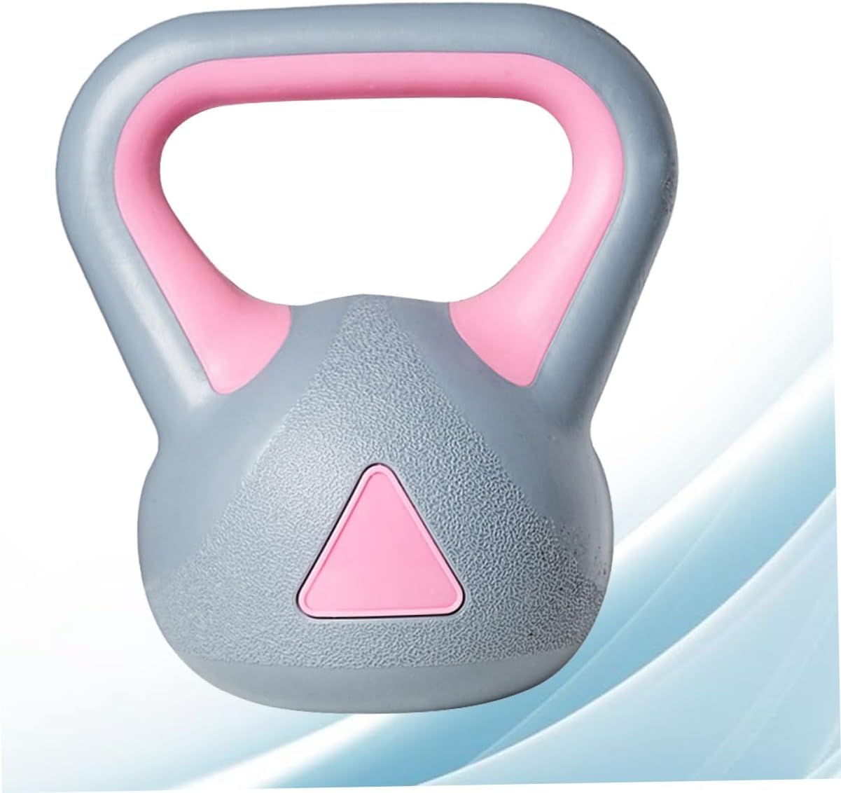 BESPORTBLE Women’s 4kg Fixed Kettlebell Rubberized Gray Pink for Home Gym Fitness Training and Strength Exercise