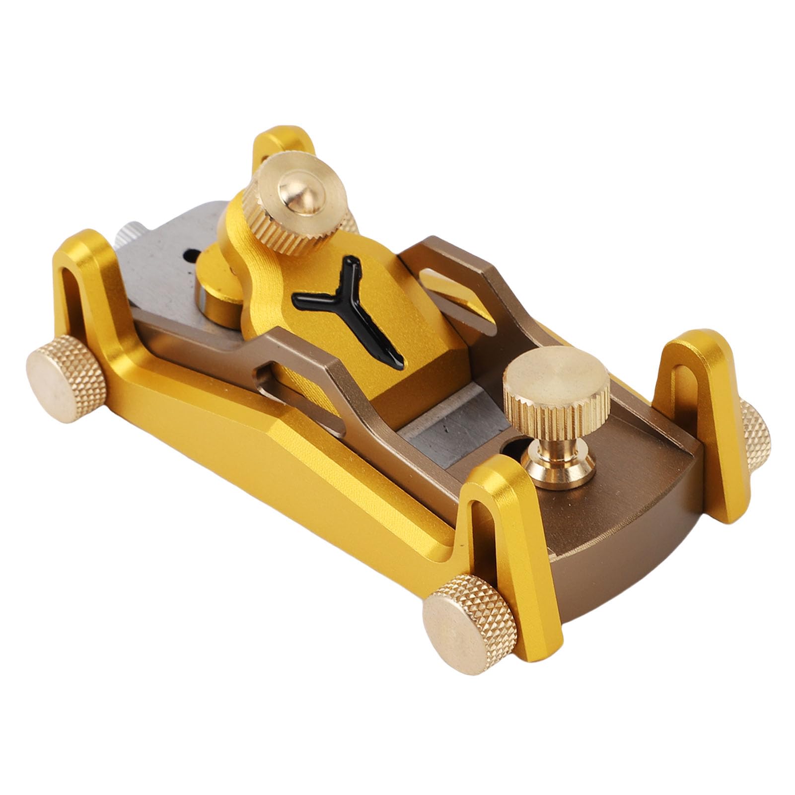 Cepilladora Manual para Carpintería Cepilladora Corta de ángulo Ajustable para un Espesor Preciso, Acero para Herramientas de Aleación de Aluminio para un Cepillado Fino, con Bolsa de