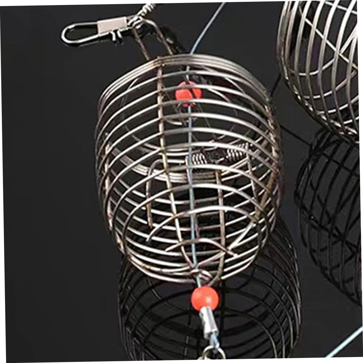 Sosoport Köderkäfig Veranstalter Feeder Zum Angeln Im Frühling Container Karpfenfischerei Tackle Bass Halter Für Fischköder Inhaber Eines Angelgeräte Rostfreier Stahl