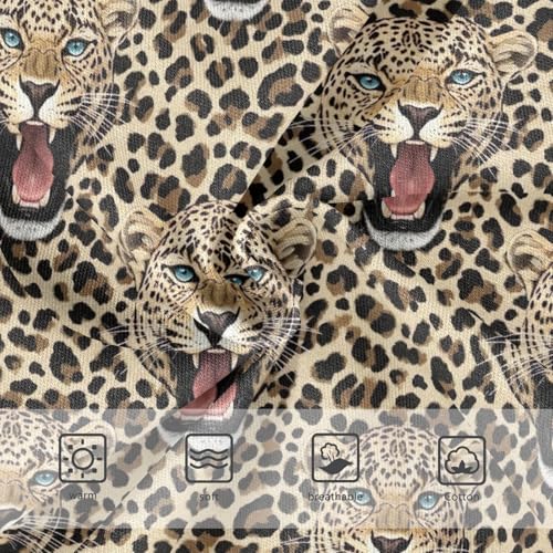 Joisal Fierce Leopards Art Heads Panties for Girl Toddler Girls Underwear Cotton Print Underpants Briefs 2t3