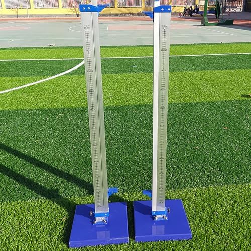 Movable Athletics High Jump Standard - Adjustable Aluminum Training Stands, 30-230CM (0.98ft-7.54ft), Multi-Bracket Design for Enhanced Performance