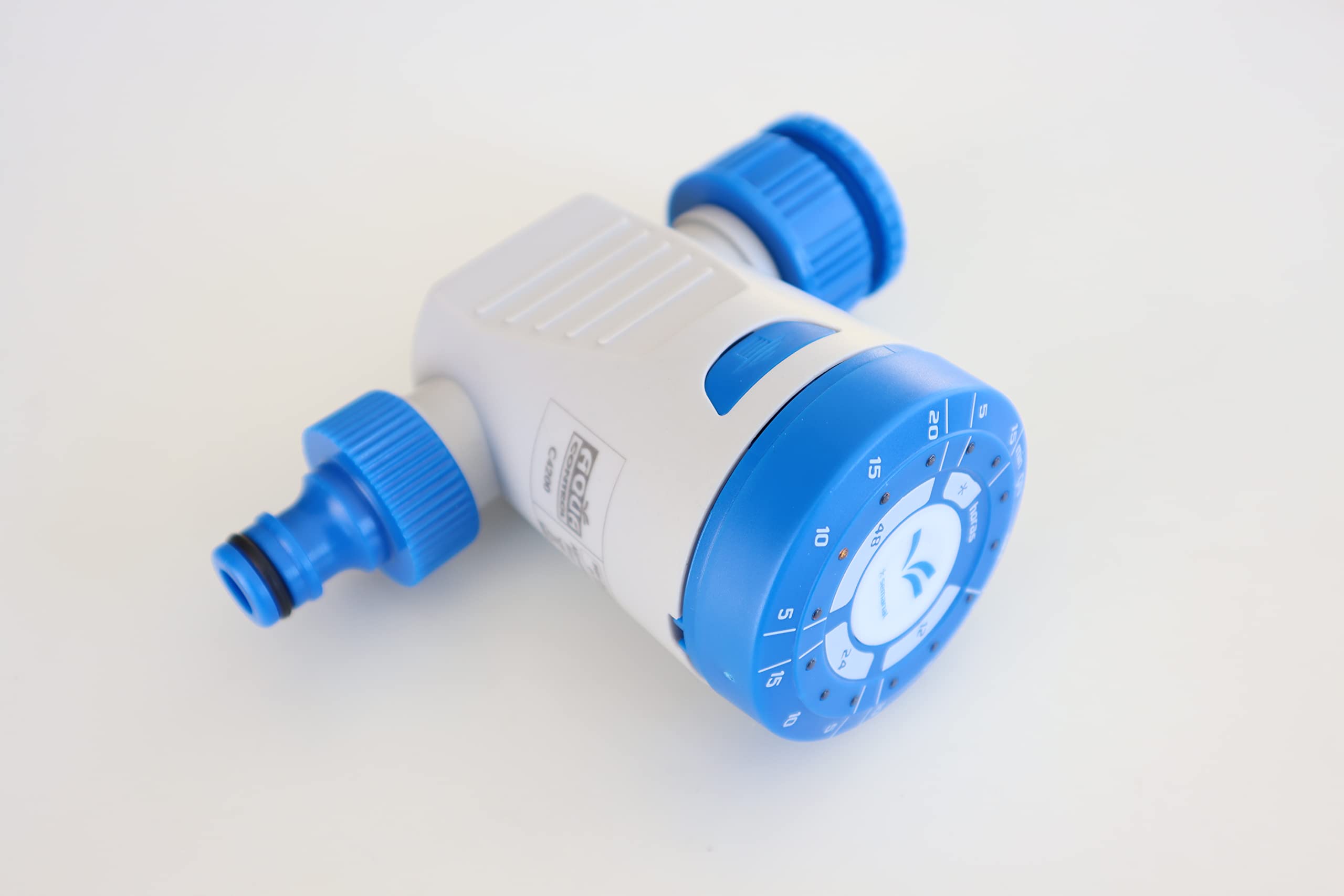 AQUA CONTROL C4200 Programmateur d'arrosage Clicker à Bouton Unique pour Jardin, pour Tout Type de Robinet. Ouverture à 0 Bar