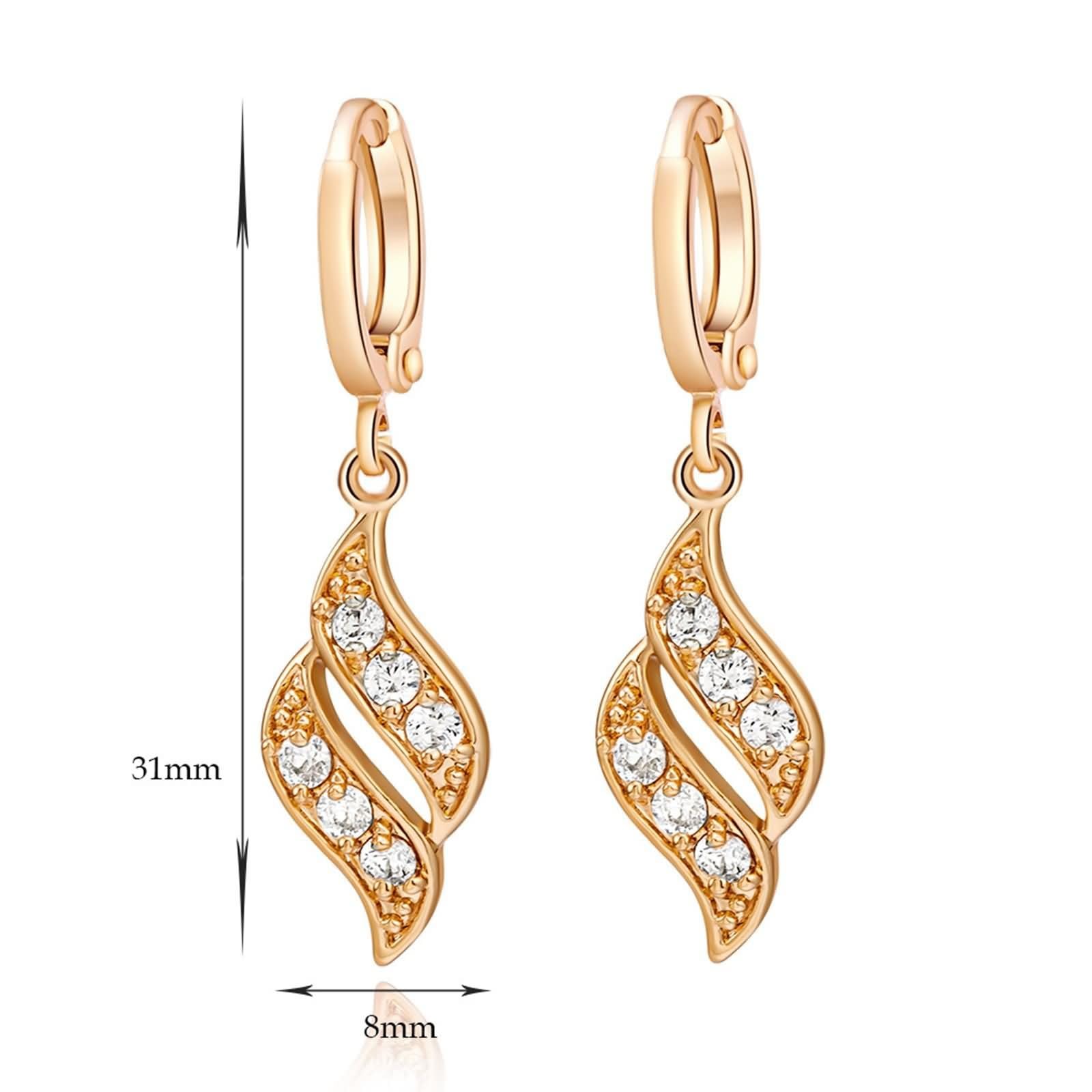 AMDXD Pendientes de aro de oro au750 de 18 quilates para mujer, con moissanita, oro amarillo 750, pequeños