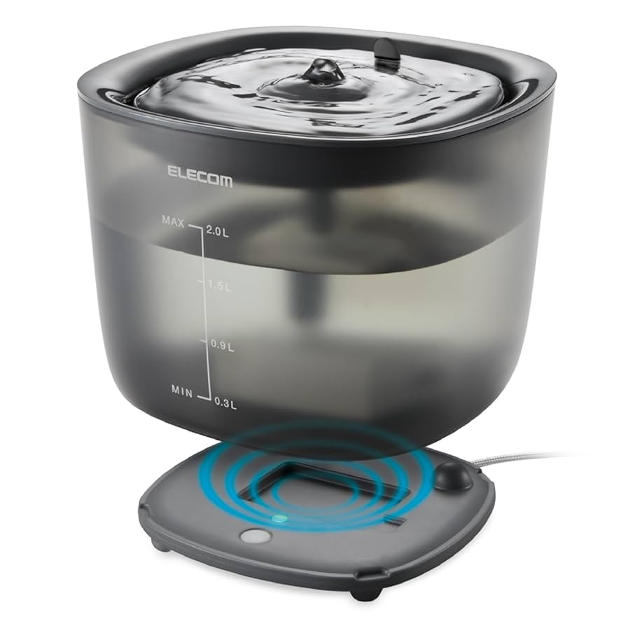 Amazon.co.jp: エレコム 自動給水器 容量2L ワイヤレスポンプ
