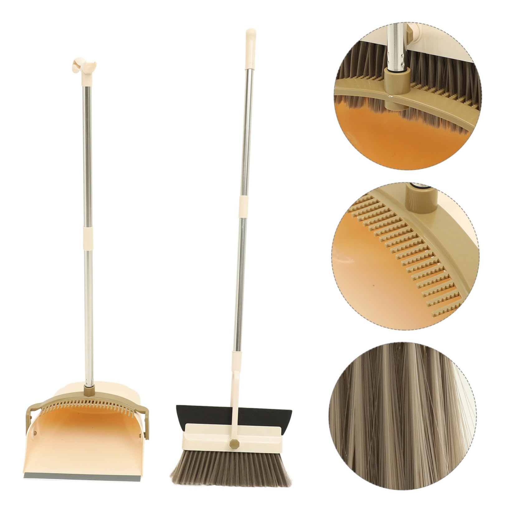 Juego de Escoba y Recogedor Mini Trapeador, Escoba de Limpieza del Hogar Mango Largo, Fácil de Usar y Conveniente para Limpieza en Baño y Suelo