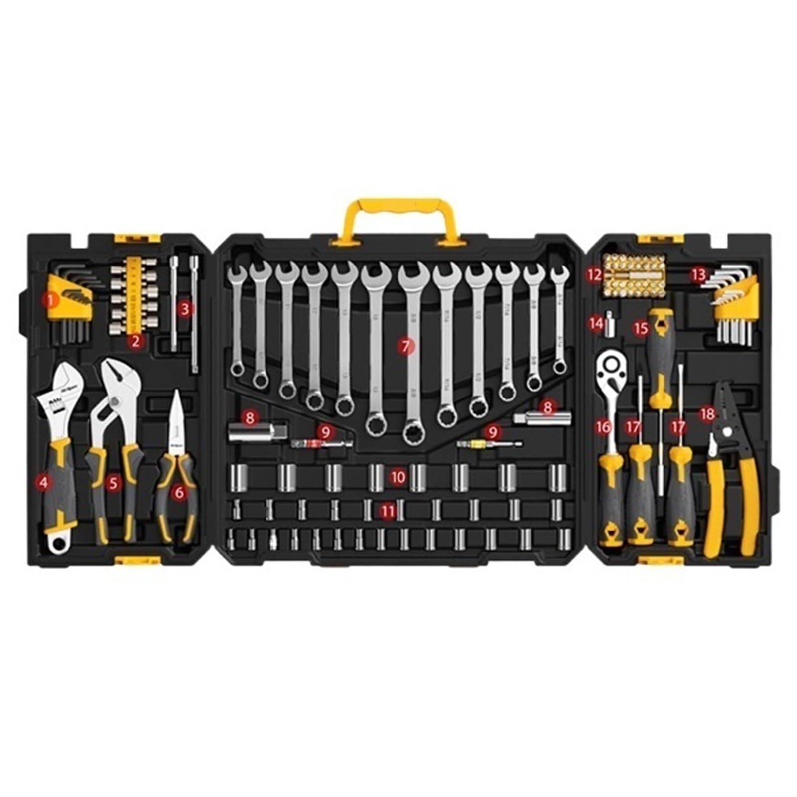 Zguouzantye White Ratcheting Wrench Set, Car Repair Tool Kit Socket Wrench Set Daily Hand Tools Sets For & Mechanic Ratchet For Man(White)