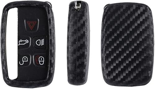 Miniatura 7 de ROYALFOX (TM 5 botones TPU Smart Remote Key Fob Case Cover For Land Rover Defender Discovery Sport LR2 LR3 LR4 Range Rover Sport EVOQUE y Jaguar XF