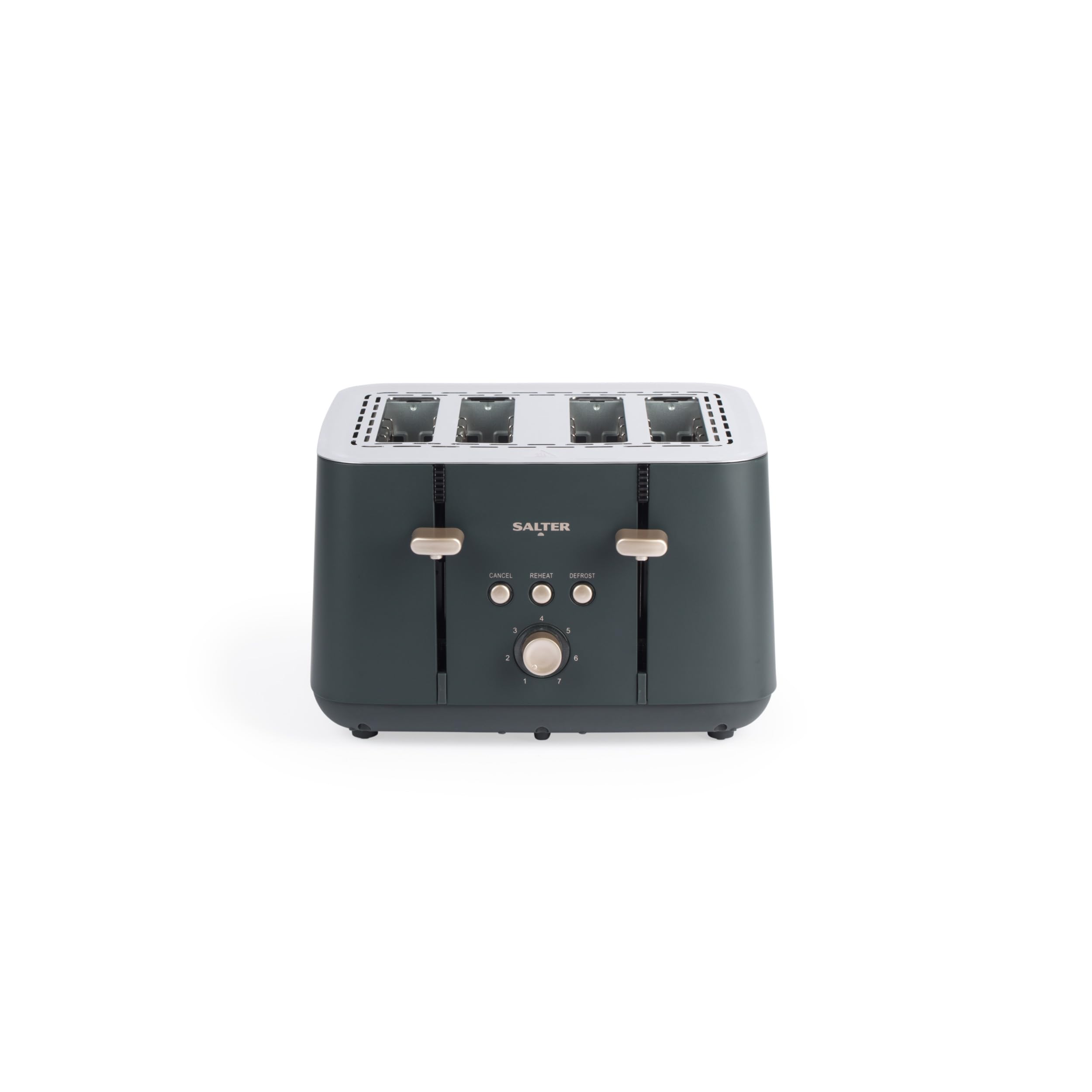 Salter Marino 4-Slice Toaster - 7 Levels Of Variable Browning, Removable Crumb Tray, Self-Centring Bread Guides, Anti-Jam Function, Defrost, Reheat And Cancel Indicator Buttons, 1850W — image 1