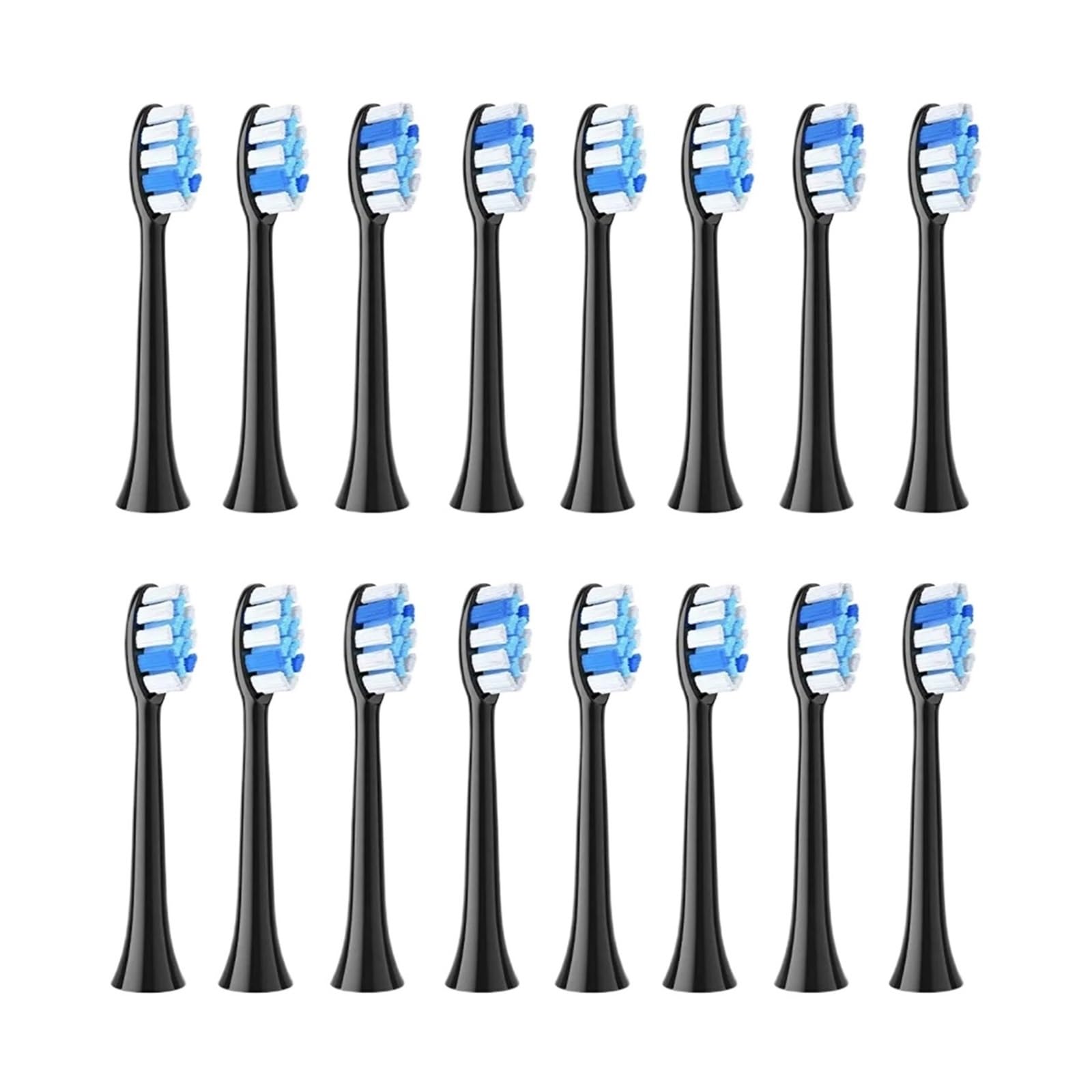 Têtes de brosse à dents électriques compatibles P11, T9 et P80 (4/8/16 pièces)(16BLACK)