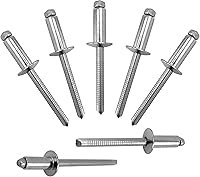 Vista 43 de ALLCLEAN 60 piezas de remaches ciegos de aluminio de 1/4" x 1", remaches pop de 6,4 x 25mm, agarre de aluminio y mandril de acero